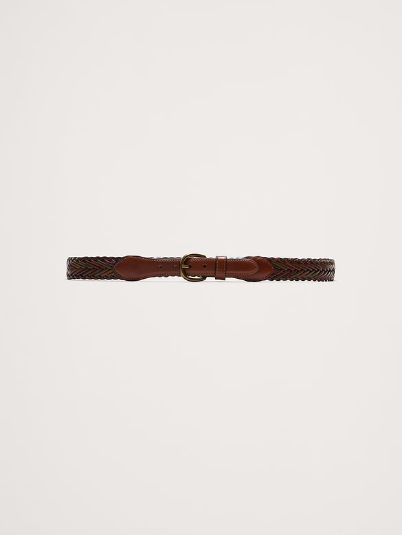 Braided Leather Belt