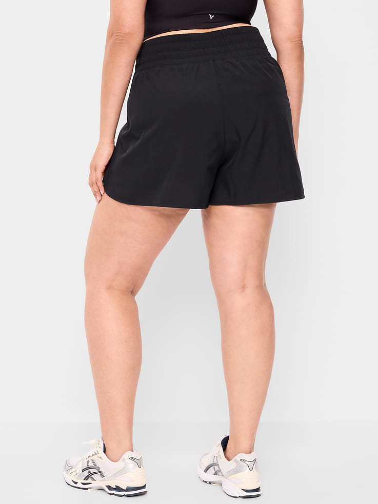 Image number 8 showing, Extra High-Waisted Crinkle Run Shorts -- 3-inch inseam