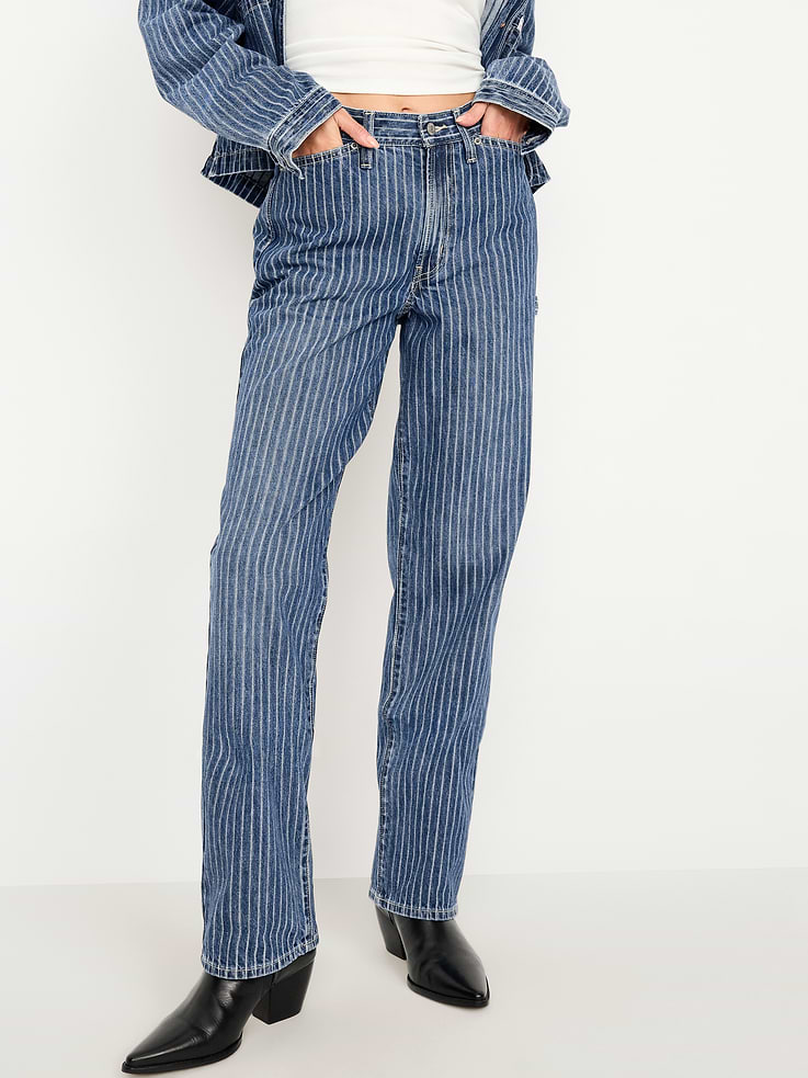 Image number 2 showing, High-Waisted OG Loose Rigid Jeans