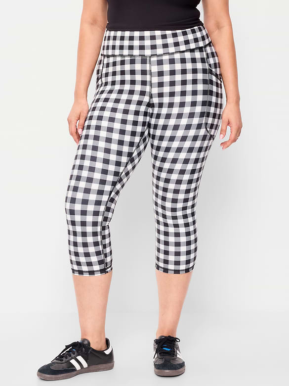 High-Waisted PowerSoft Crop Pocket Leggings