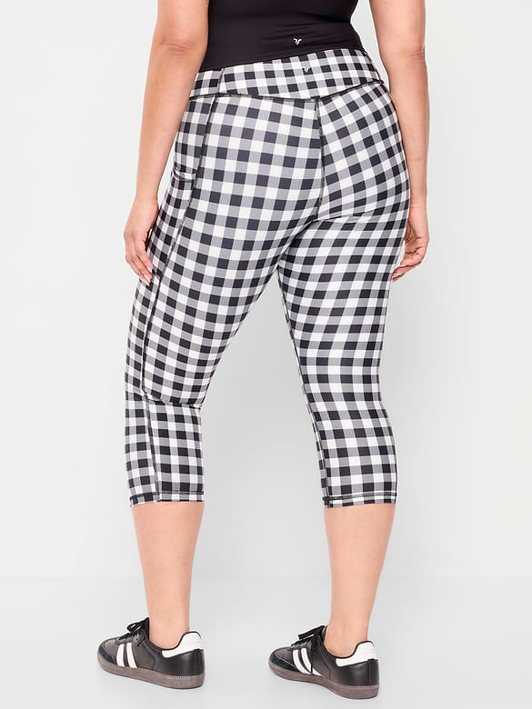 High-Waisted PowerSoft Crop Pocket Leggings