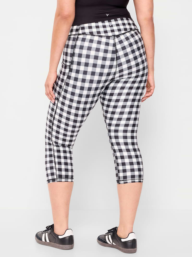 Image number 8 showing, High-Waisted PowerSoft Crop Pocket Leggings