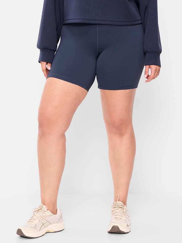 Image number 7 showing, High-Waisted StudioSmooth Biker Shorts -- 6-inch inseam