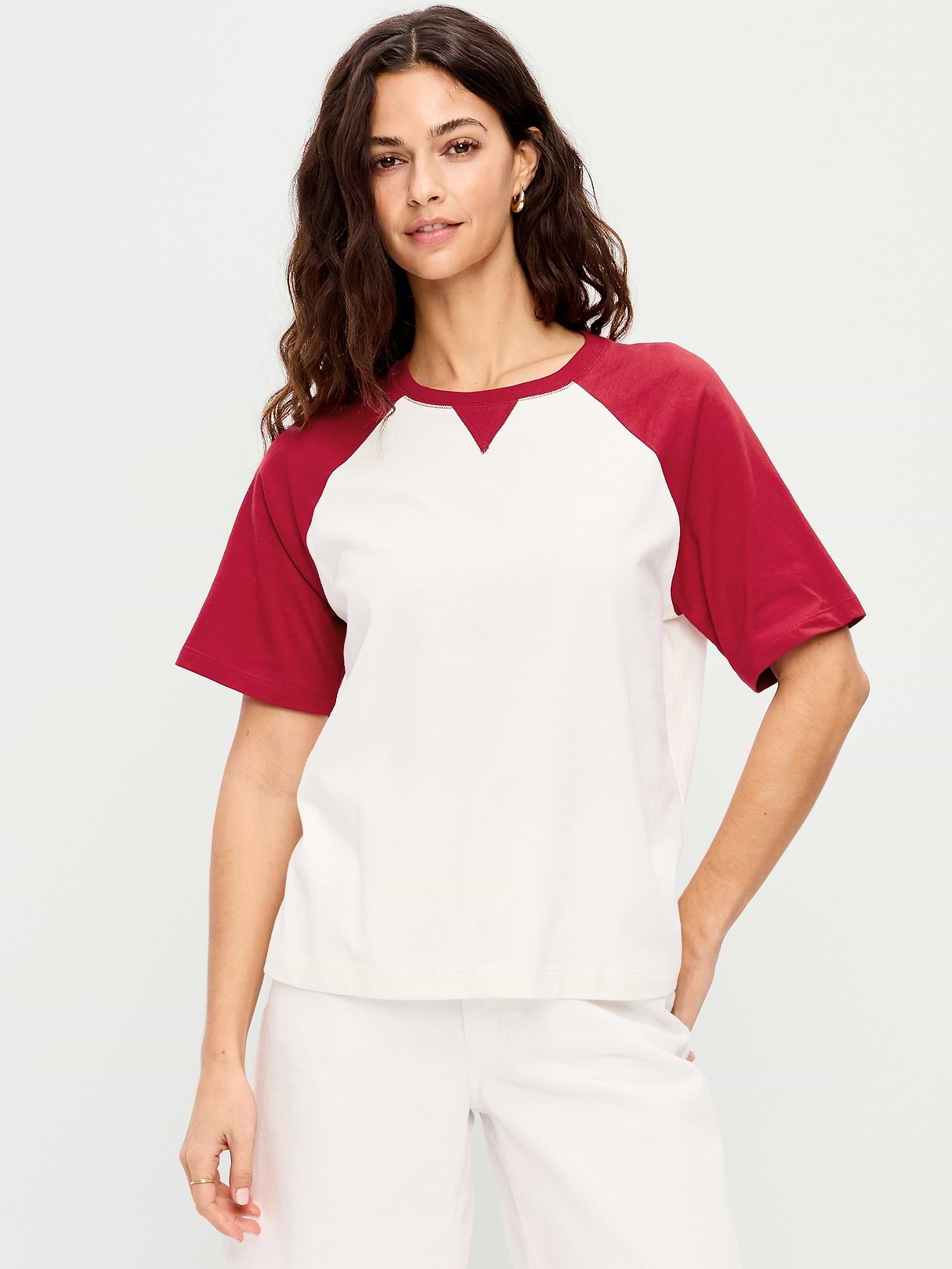 Vintage Crew-Neck Raglan T-Shirt | Old Navy