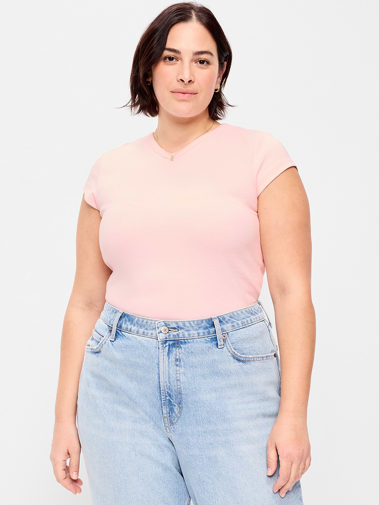 Image number 8 showing, Snug High V-Neck T-Shirt