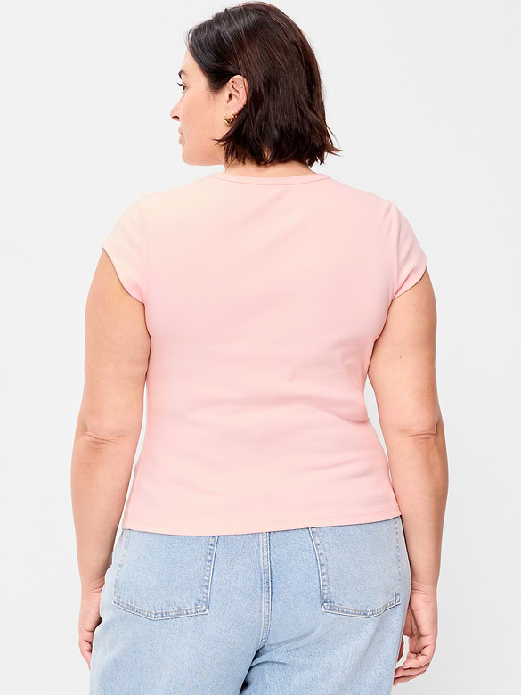 Snug High V-Neck T-Shirt