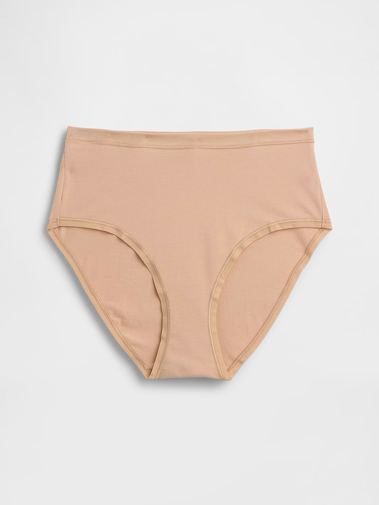 Image number 5 showing, Organic Stretch Cotton High Rise Bikini