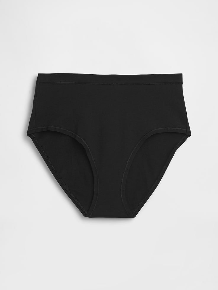Image number 5 showing, Organic Stretch Cotton High Rise Bikini