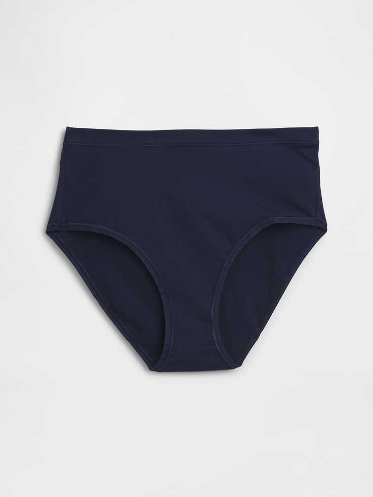 Image number 5 showing, Organic Stretch Cotton High Rise Bikini