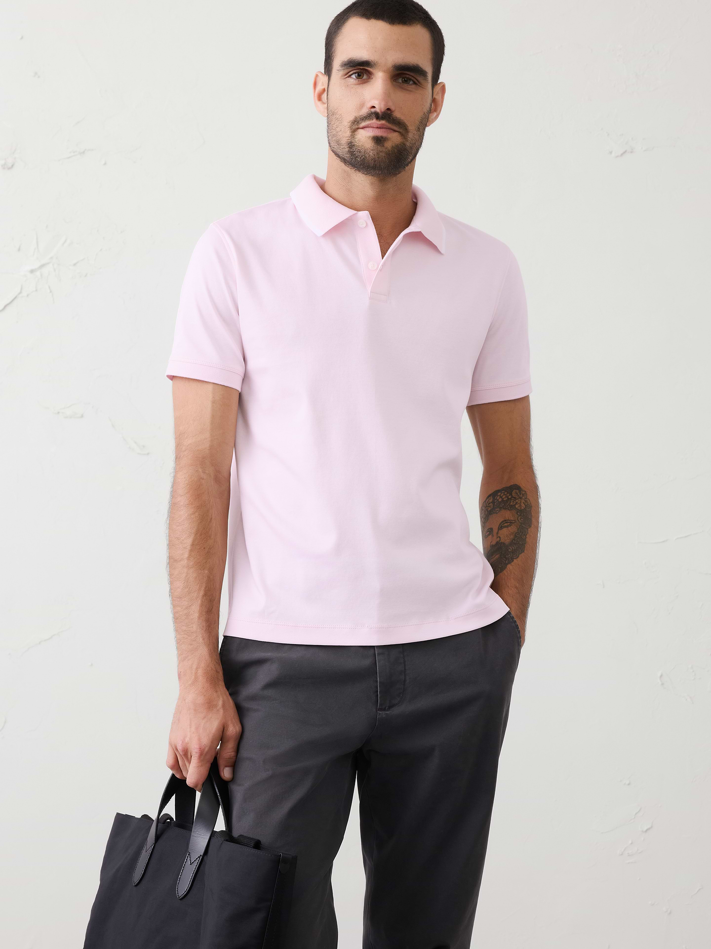 Image number 1 showing, Slim-Fit Luxe Touch Tipped Polo