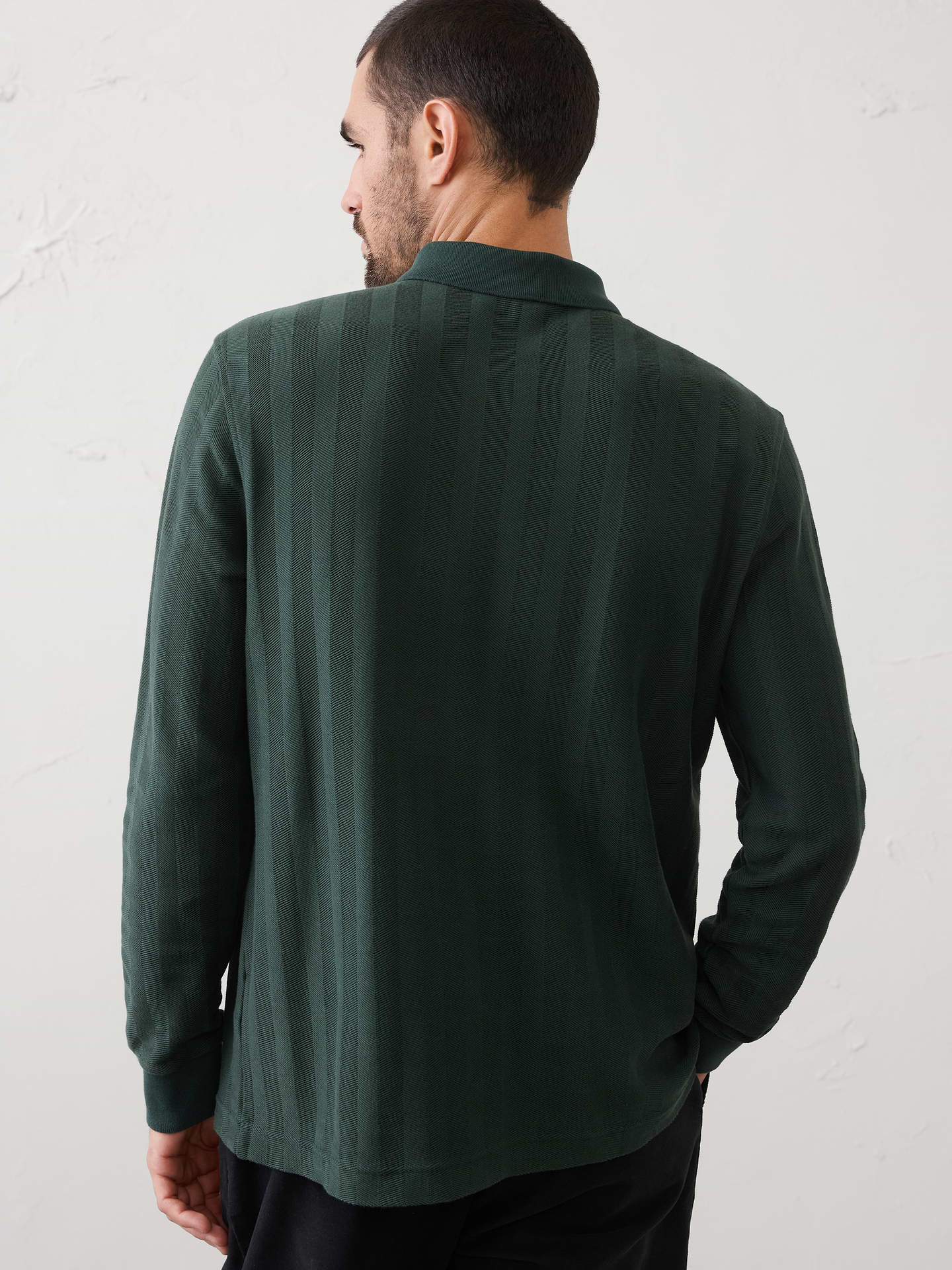 Image number 2 showing, Washed Herringbone Sweater Polo