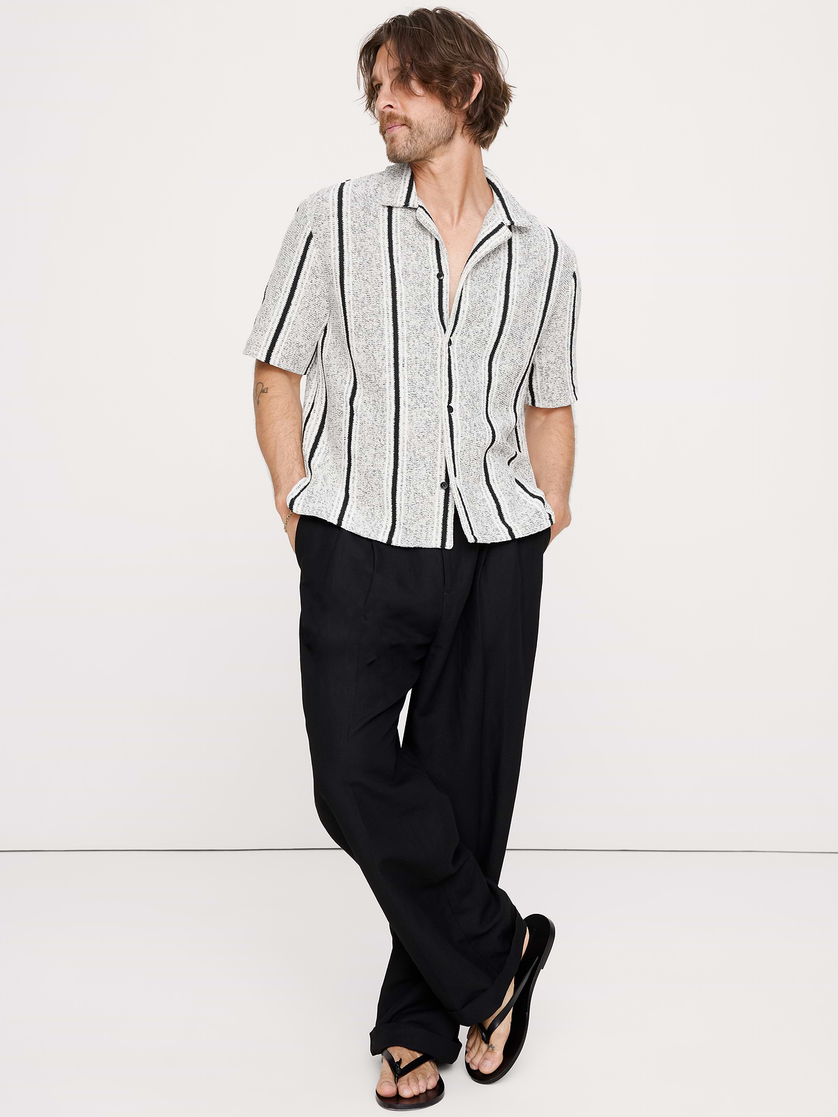 Relaxed-Fit Striped Resort Shirt