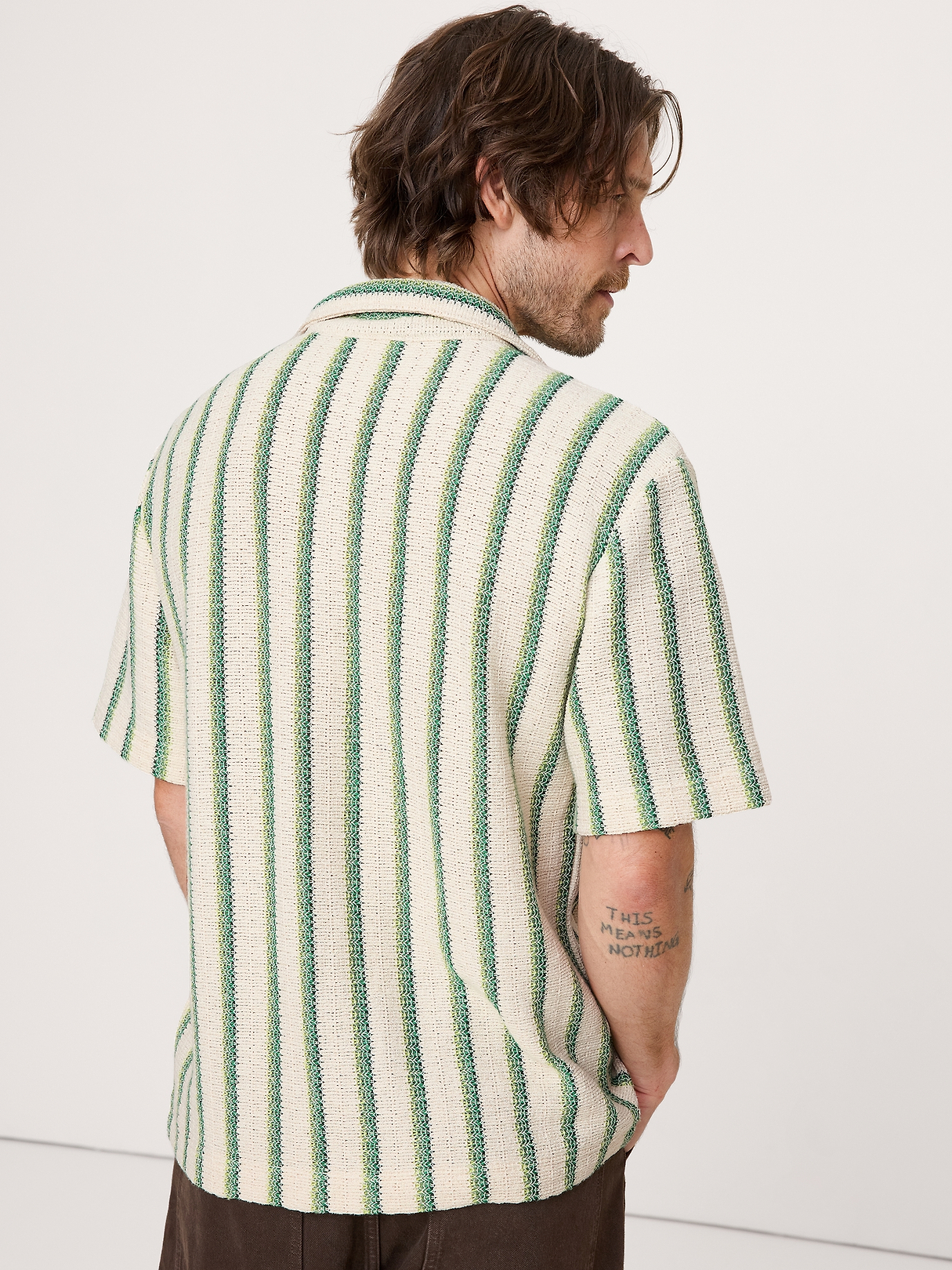 む*つ様 希少 banana republic stripe linen sla む*つ様 希少 banana