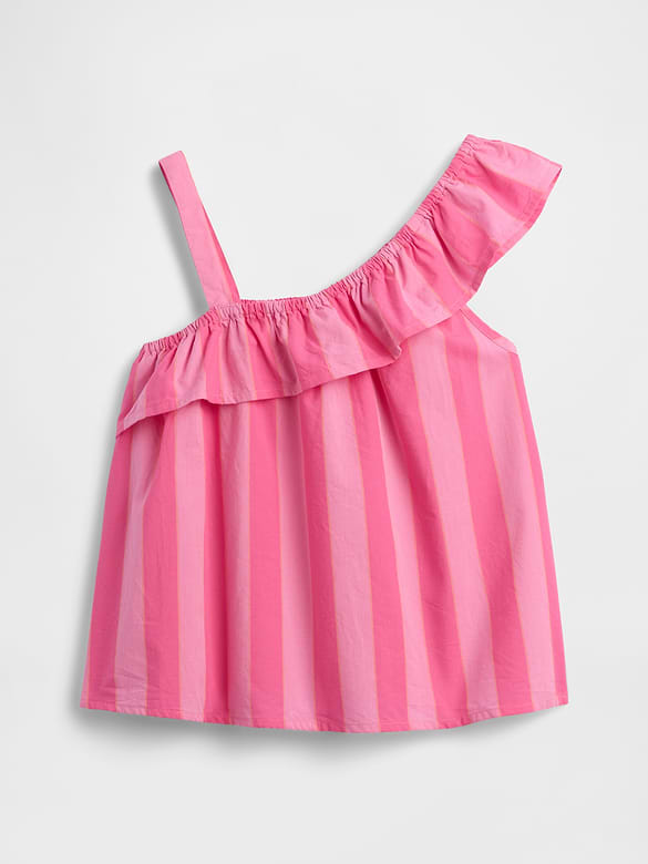 Kids One-Shoulder Ruffle Top