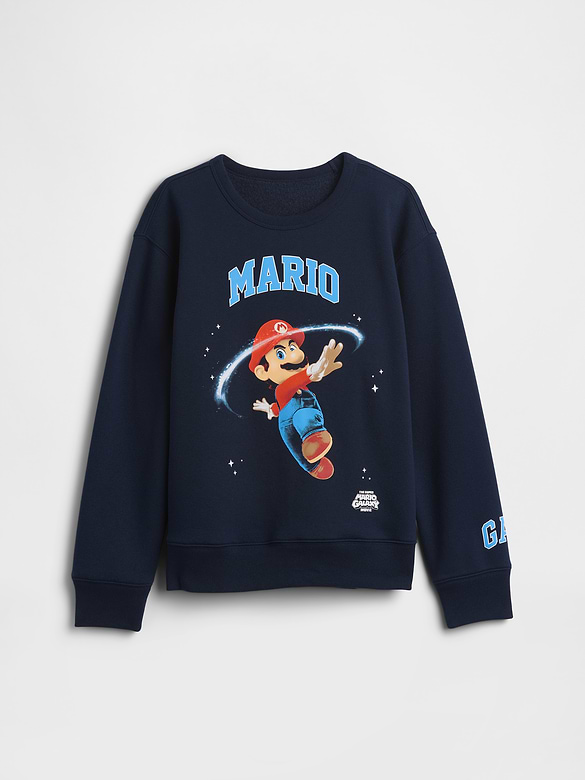 GapKids Super Mario Relaxed Graphic Sweatshirt