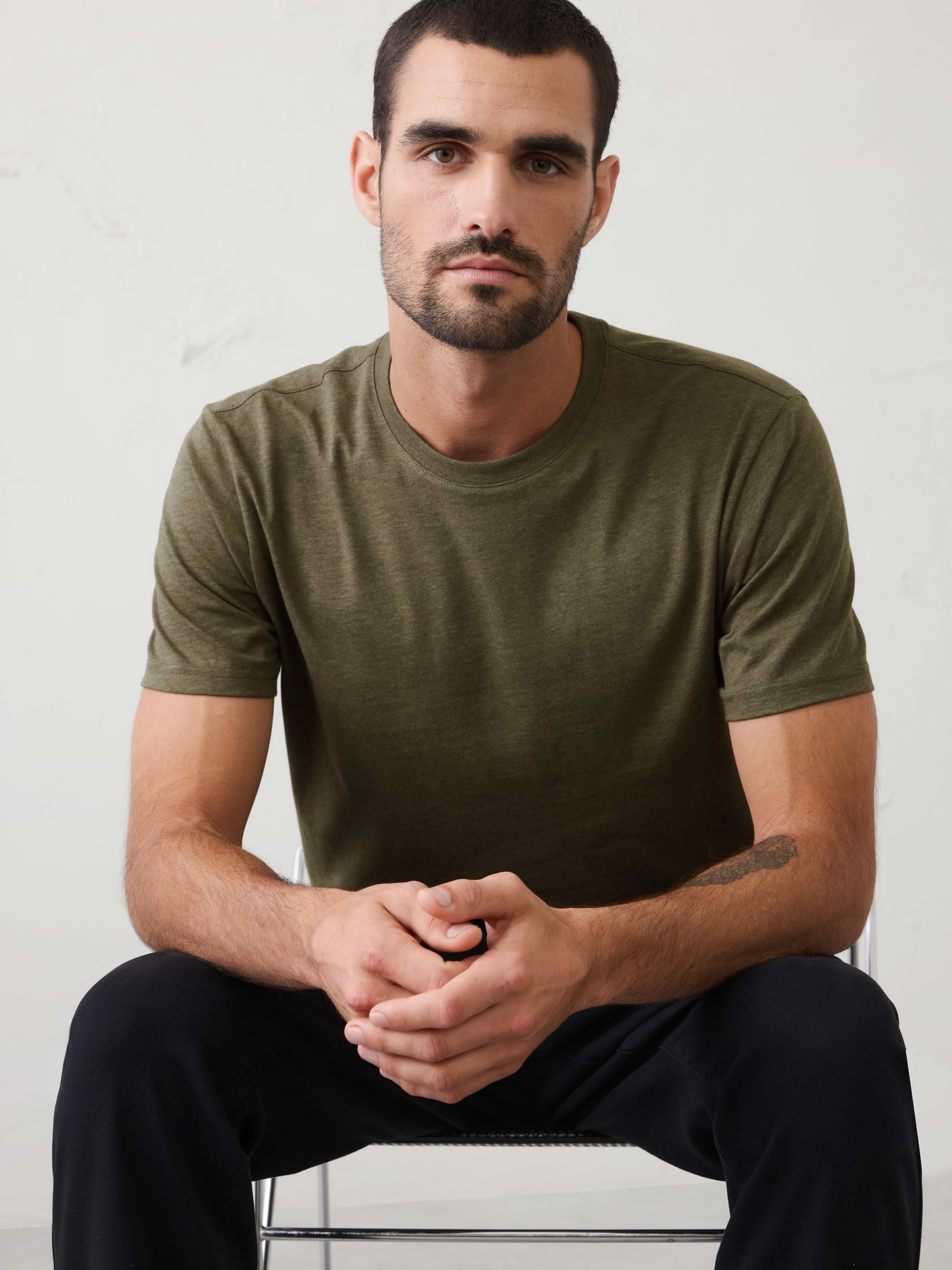 Image number 1 showing, Standard-Fit Premium Wash Crew-Neck T-Shirt