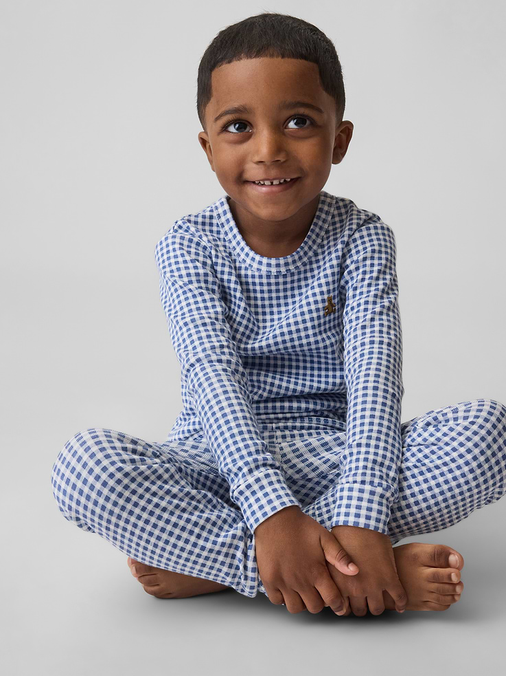 L'image numéro 1 présente Pyjama en coton biologique brossé pour Bébé et Tout-petit