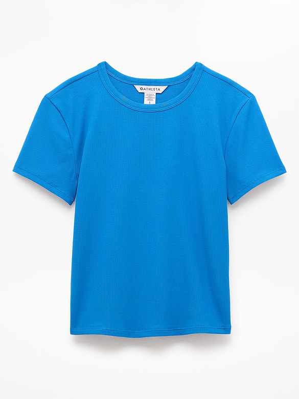 Signature Rib Crop Tee