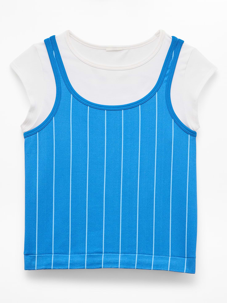 Image number 5 showing, Athleta Girl Rise Above Rib Double Up Tee