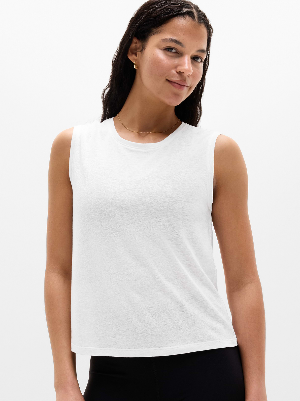Getaway Linen Blend Muscle Tank