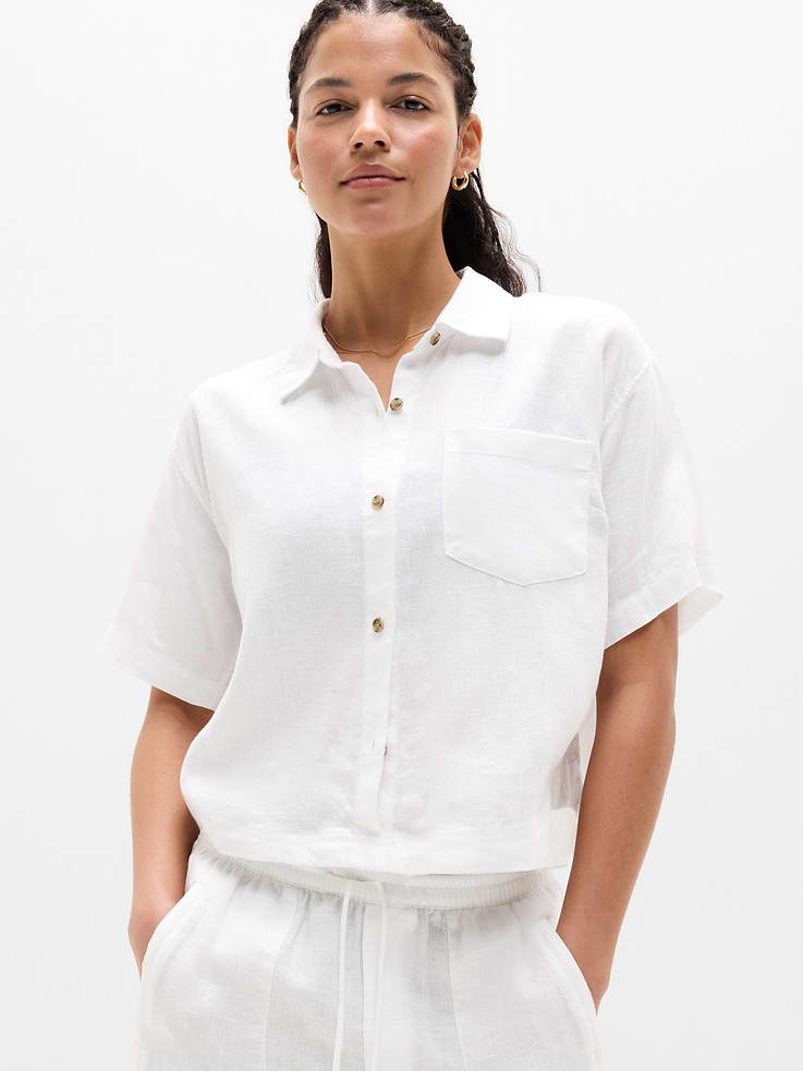Image number 1 showing, Retreat Linen Short Sleeve Shirt