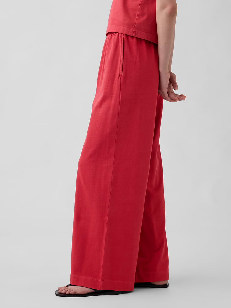 Image number 3 showing, Knit Wide-Leg Pants