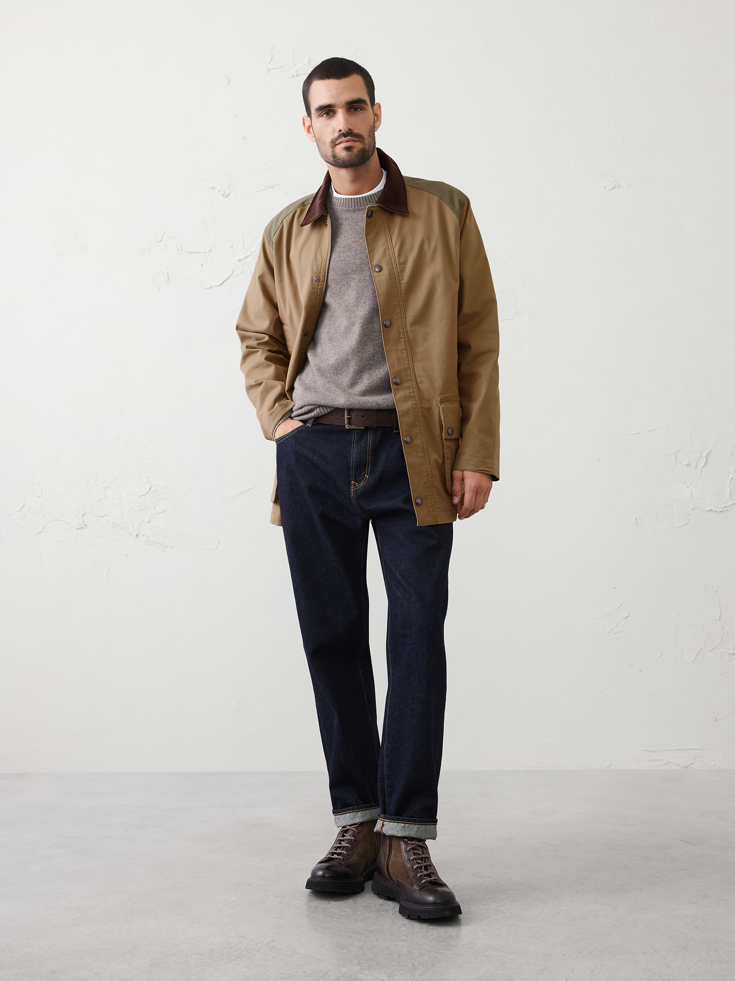 Image number 1 showing, Cord Collar Field Jacket