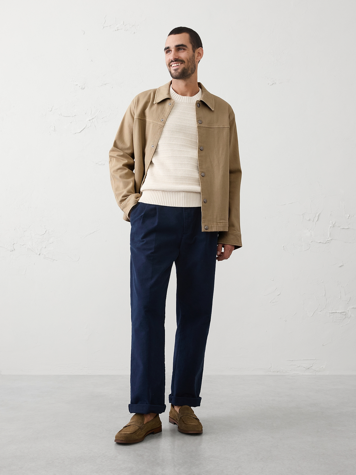Relaxed Garment-Dyed Jacket | Banana Republic Factory