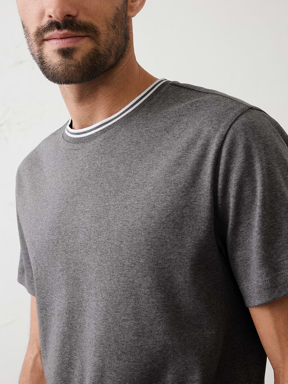 Slim-Fit Luxe Touch Crew-Neck Shirt