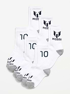 Image 1 of 2, pack includes 6 pairs of crew socks, rib-knit cuffs, notched seams at toe, © Leo Messi Management. Used under license., Product #841752