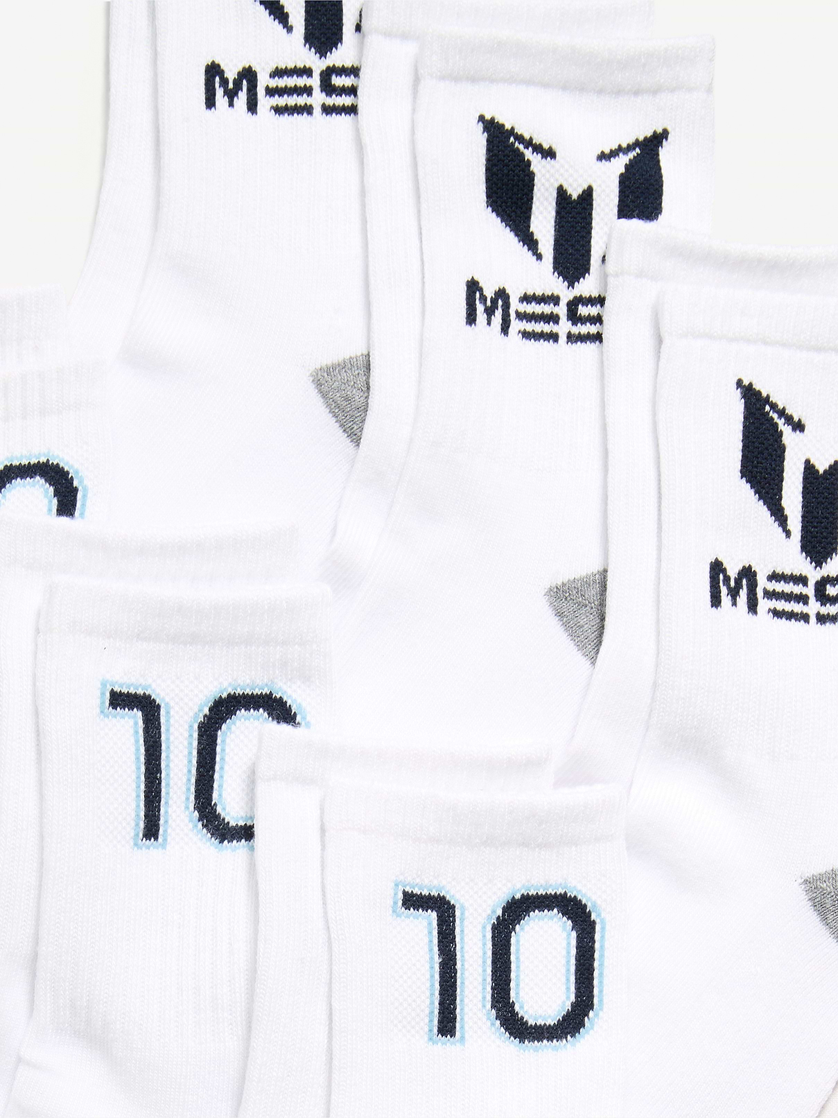 Image 2 of 2, Messi™ Gender-Neutral Crew Socks 6-Pack for Kids