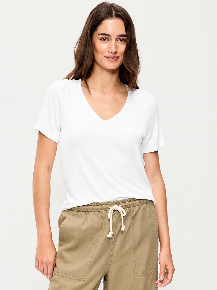 Image number 1 showing, Luxe V-Neck T-Shirt