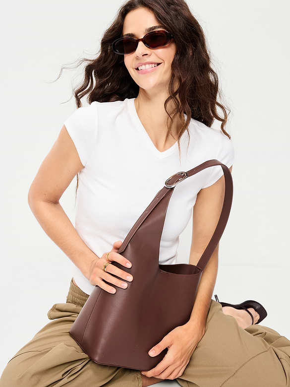 Sac fourre-tout structuré asymétrique
