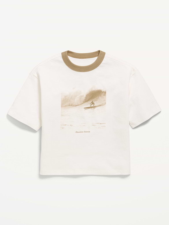 Short-Sleeve Boxy Graphic T-Shirt for Boys