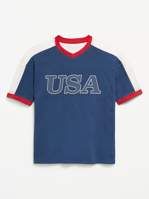 Oversized Short-Sleeve Graphic T-Shirt for Boys