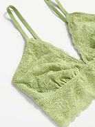 Image 3 of 8, Lace Longline Bralette