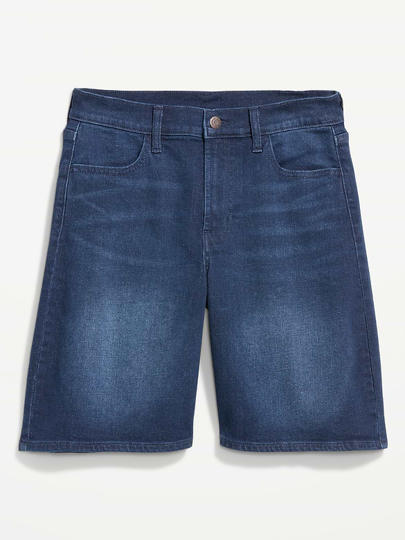 Bermuda Wow en denim à taille haute, entrejambe de 23 cm