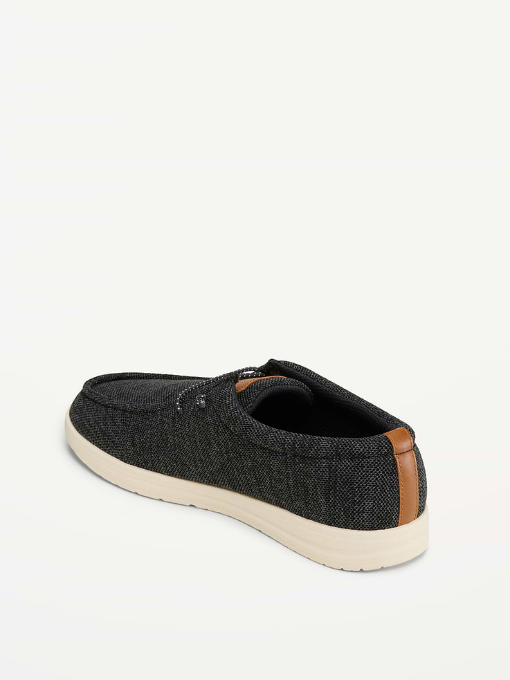 Image 4 of 4, Knit Deck Loafers for Men