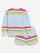 Image number 2 showing, Boxy-Fit Sweater and Shorts Set for Toddler Girls