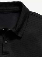 Image number 5 showing, Short-Sleeve Textured Mesh Polo Shirt for Boys