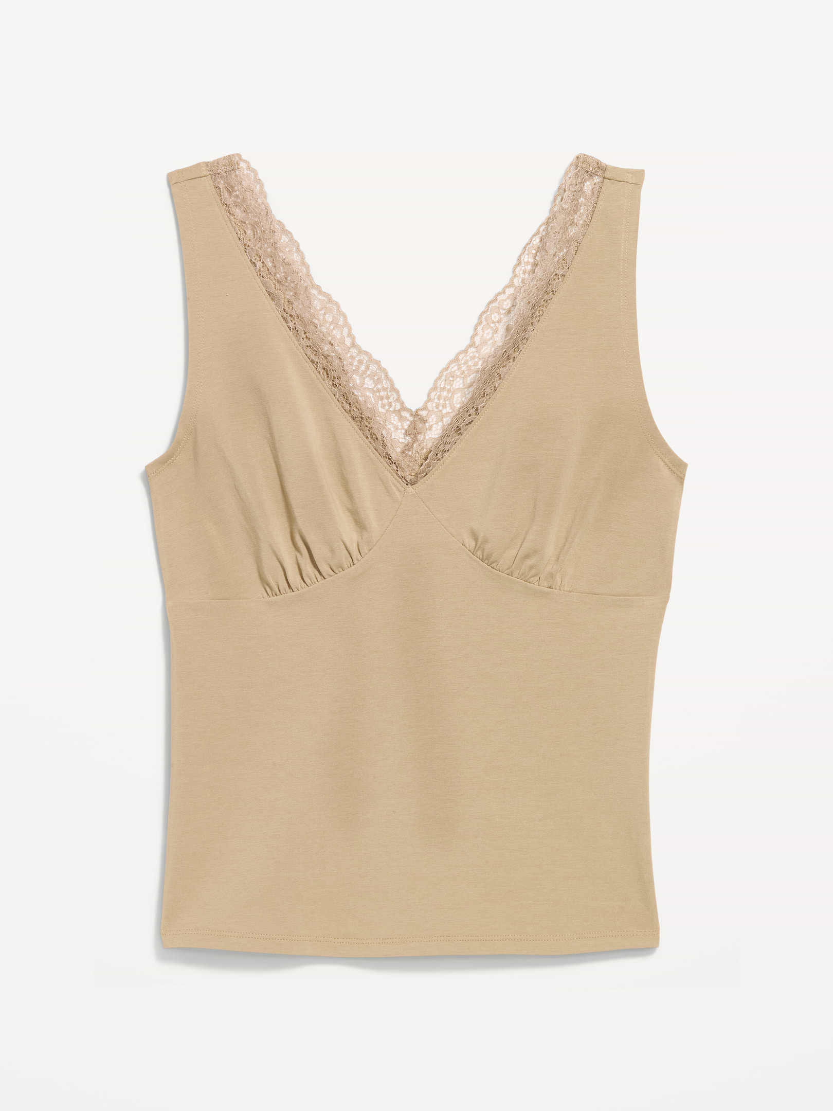 Sleeveless Lace-Trim V-Neck Top | Old Navy