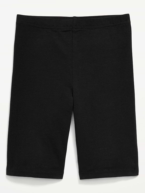 Printed Long Jersey Biker Shorts for Girls