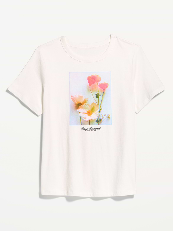 T-shirt passe-partout ras du cou à imprimé