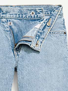 Image number 5 showing, Baggy Crossover Jean Shorts for Girls