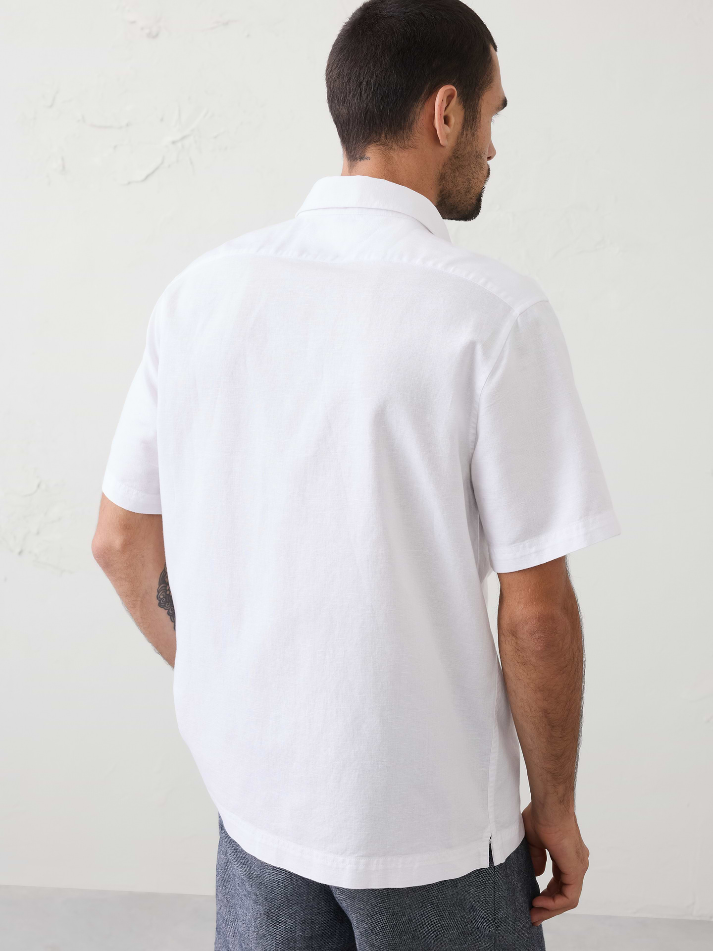 Image number 4 showing, Standard-Fit Linen-Blend Shirt