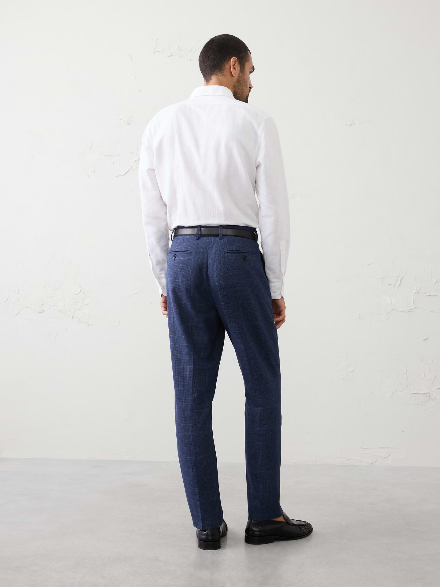 Image number 2 showing, Linen-Blend Glen Plaid Suit Trouser