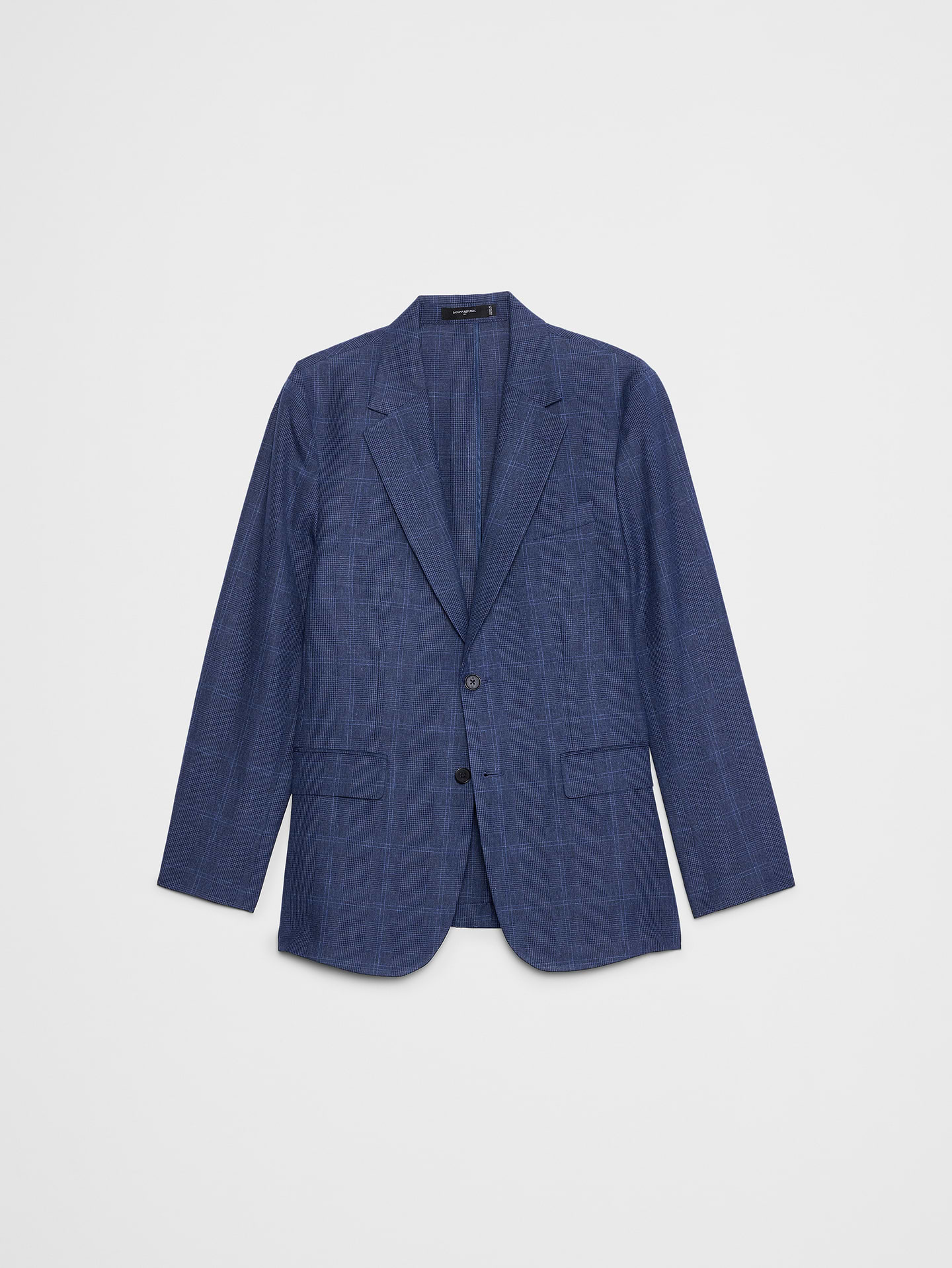 Image number 7 showing, Linen-Blend Glen Plaid Suit Jacket
