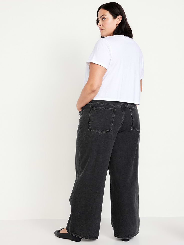 Image number 9 showing, Mid-Rise Wow Baggy Wide-Leg Jeans
