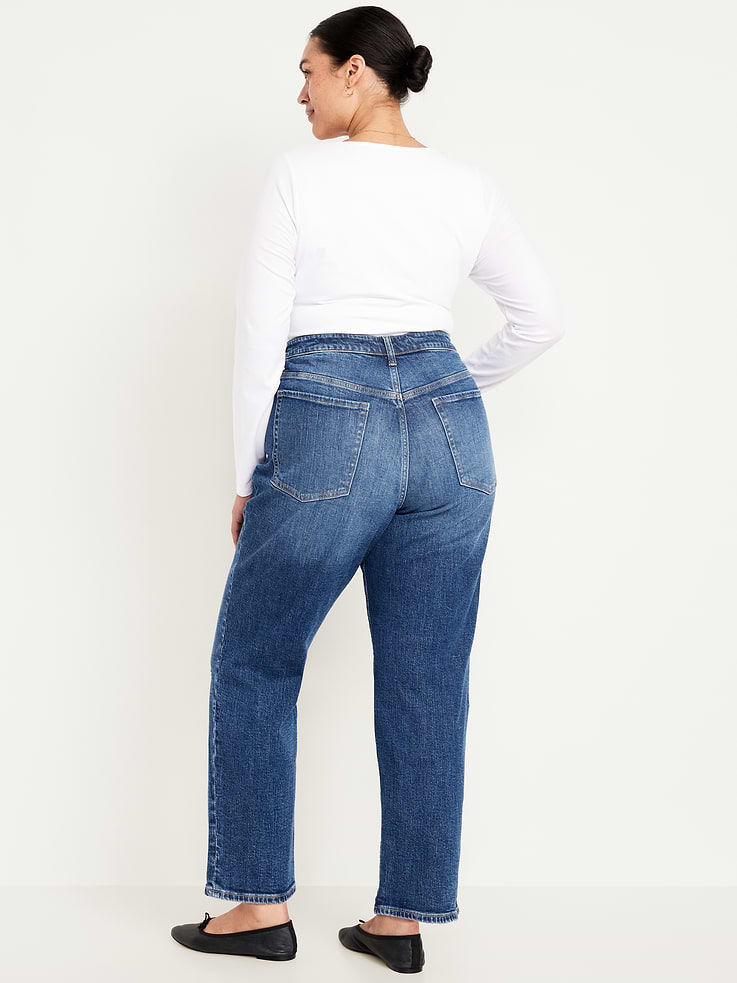 L'image numéro 9 présente Jean OG ample déchiré à taille haute