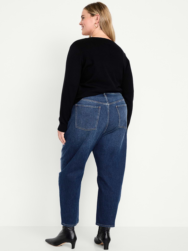Image number 9 showing, High-Waisted Wow Barrel Ankle Jeans
